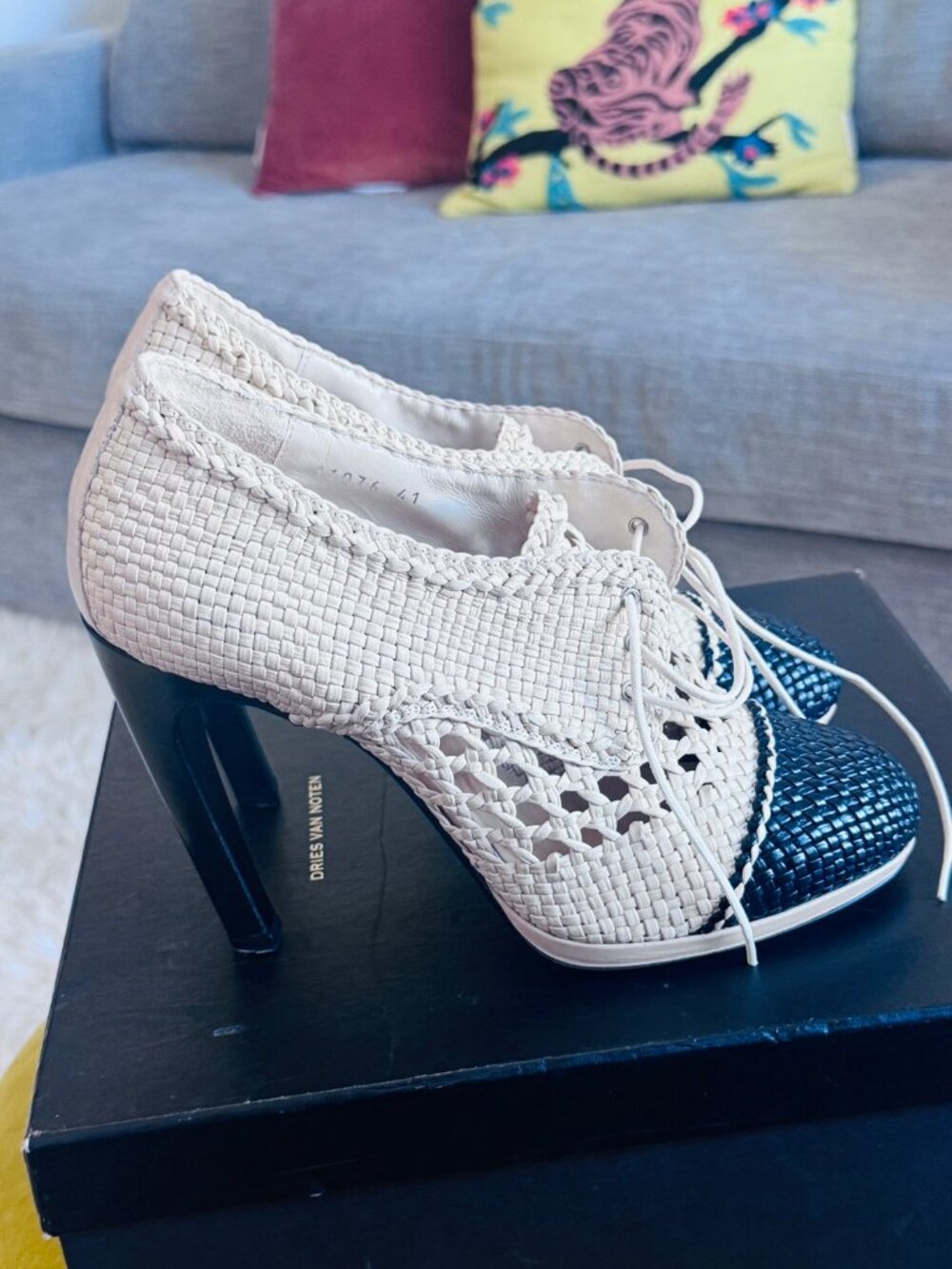 Jimmy Choo Green Suede Raffia Platform Mules 41